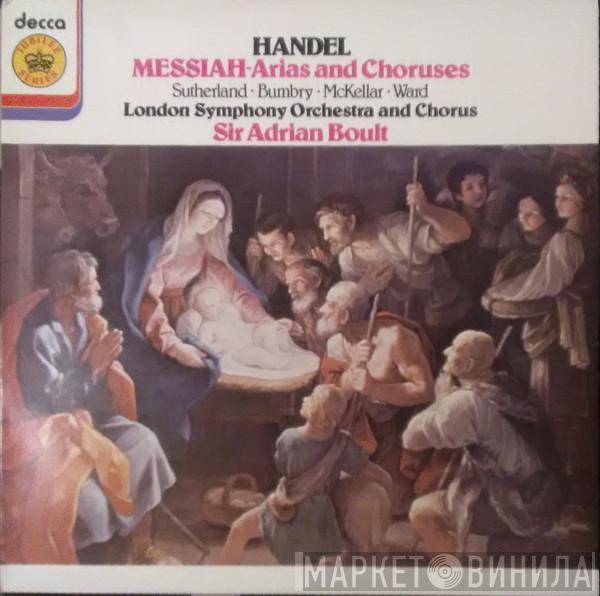 , Georg Friedrich Händel , Joan Sutherland , Kenneth McKellar , Grace Bumbry , David Ward  & The London Symphony Orchestra , London Symphony Chorus  Sir Adrian Boult  - Messiah - Arias And Choruses