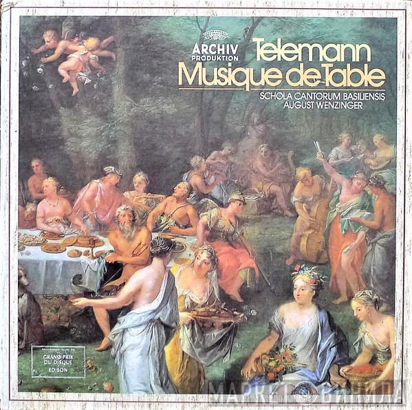 Georg Philipp Telemann, Schola Cantorum Basiliensis, August Wenzinger - Musique De Table