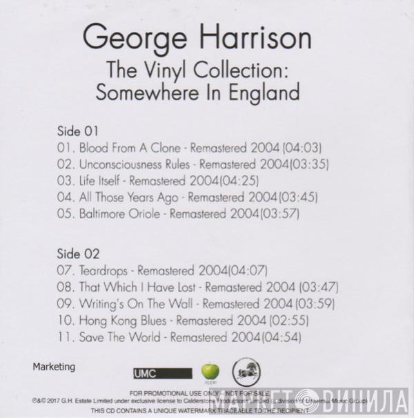  George Harrison  - The Vinyl Collection: Somewhere In England