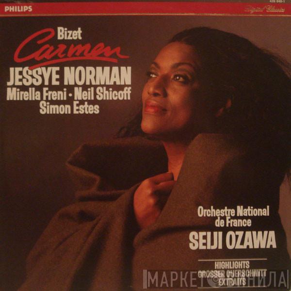 Georges Bizet, Jessye Norman, Mirella Freni, Neil Shicoff, Simon Estes, Orchestre National De France, Seiji Ozawa - Carmen (Highlights = Grosser Querschnitt = Extraits)