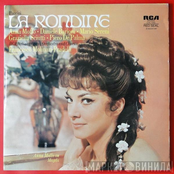 Giacomo Puccini, Anna Moffo, Daniele Barioni, Mario Sereni, Graziella Sciutti, Piero De Palma, RCA Italiana Opera Orchestra, RCA Italiana Opera Chorus, Francesco Molinari-Pradelli - La Rondine - Die Schwalbe