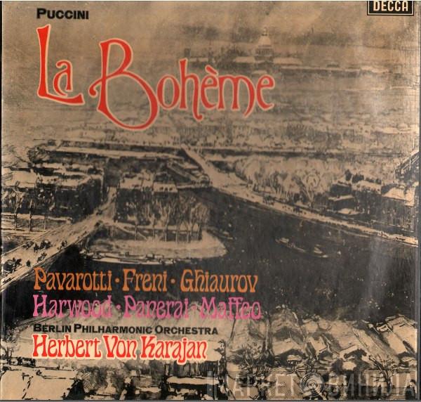 Giacomo Puccini, Luciano Pavarotti, Mirella Freni, Nicolai Ghiaurov, Elizabeth Harwood, Rolando Panerai, Gianni Maffeo, Berliner Philharmoniker, Herbert von Karajan - La Bohème