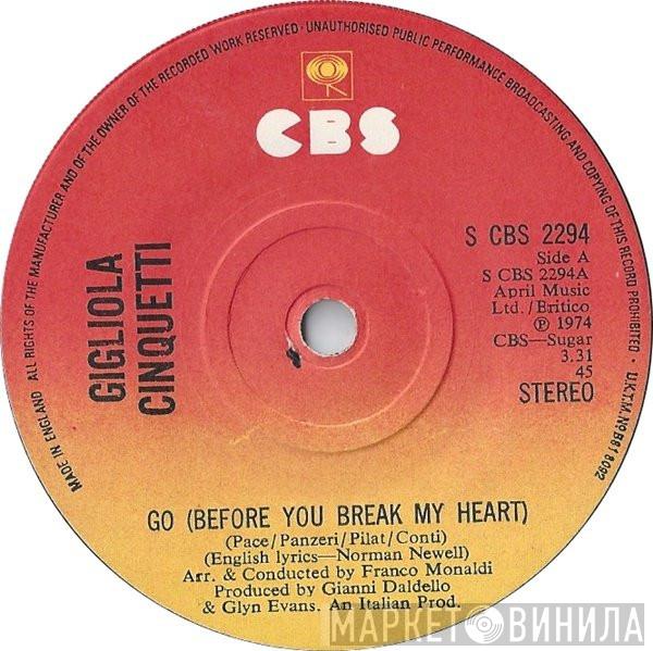 Gigliola Cinquetti - Go (Before You Break My Heart)