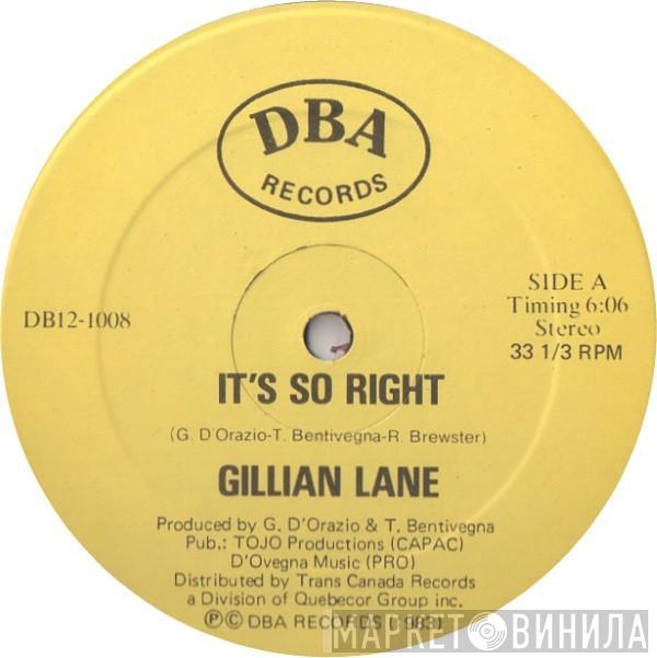 Gillian Lane - It's So Right