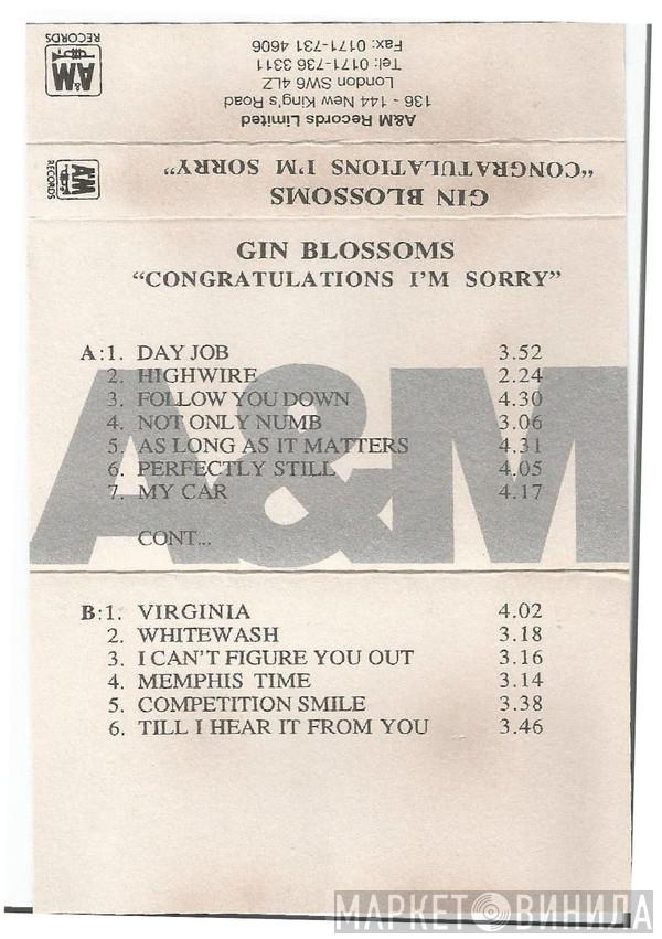  Gin Blossoms  - Congratulations I'm Sorry
