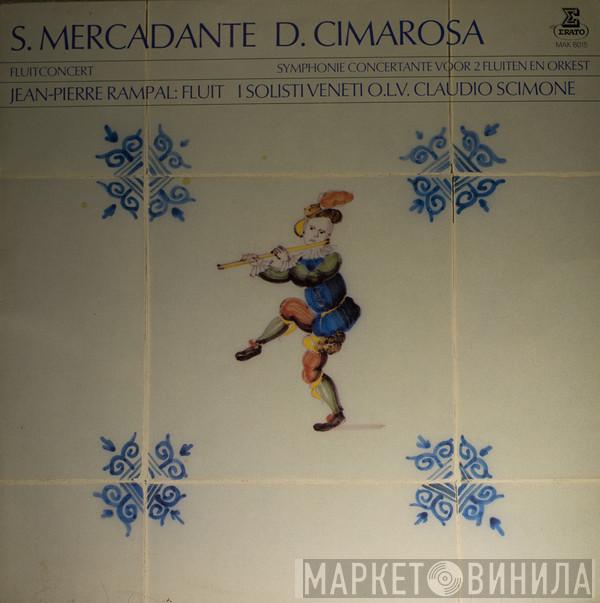 , Giuseppe Saverio Mercadante , Domenico Cimarosa , Jean-Pierre Rampal , I Solisti Veneti  Claudio Scimone  - Fluitconcert, Symphonie Concertante Voor 2 Fluiten En Orkest