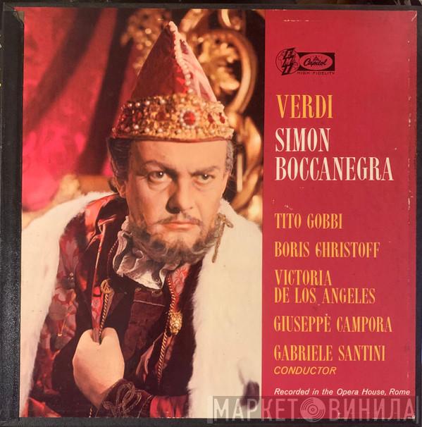 , Giuseppe Verdi , Gabriele Santini  , Tito Gobbi , Boris Christoff , Victoria De Los Angeles  Giuseppe Campora  - Simon Boccanegra