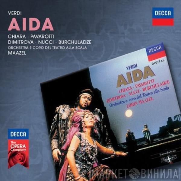 Giuseppe Verdi, Maria Chiara, Luciano Pavarotti, Ghena Dimitrova, Leo Nucci, Paata Burchuladze, Coro Del Teatro Alla Scala, Orchestra Del Teatro Alla Scala, Lorin Maazel - Aida