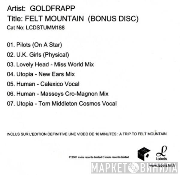  Goldfrapp  - Felt Mountain (Bonus Disc)