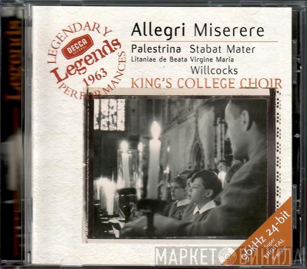 Gregorio Allegri Giovanni Pierluigi da Palestrina David Willcocks The King's College Choir Of Cambridge  - Allegri: Miserere / Palestrina: Stabat Mater · Litaniae De Beata Virgine Maria