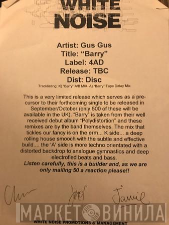  Gusgus  - Barry (Remixes)