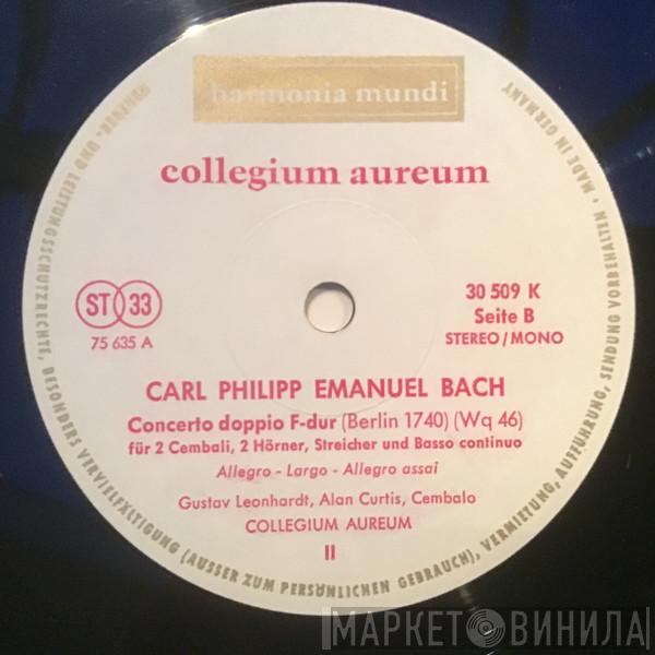, Gustav Leonhardt , Alan Curtis   Collegium Aureum  - Cembalkonzerte Von J.S. Bach Und C.P.E. Bach