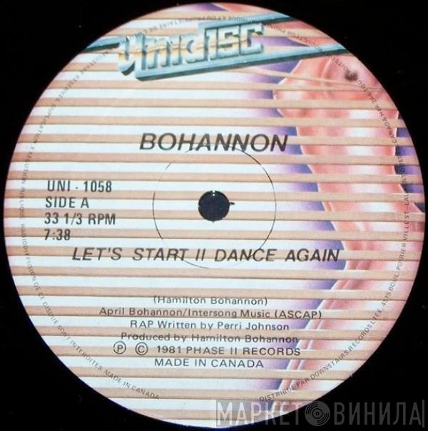  Hamilton Bohannon  - Let's Start II Dance Again