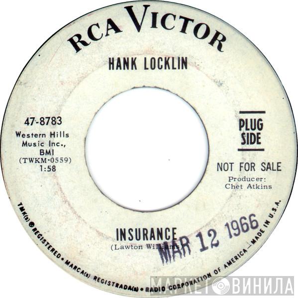  Hank Locklin  - Insurance / I Feel A Cry Coming On