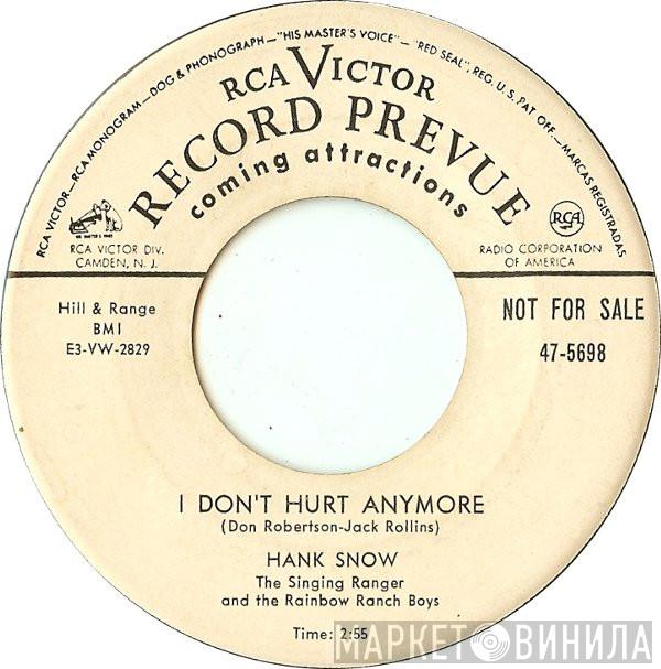 Hank Snow, The Rainbow Ranch Boys - I Don't Hurt Anymore