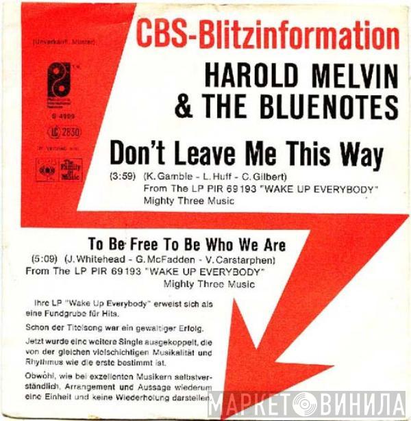  Harold Melvin And The Blue Notes  - Don't Leave Me This Way