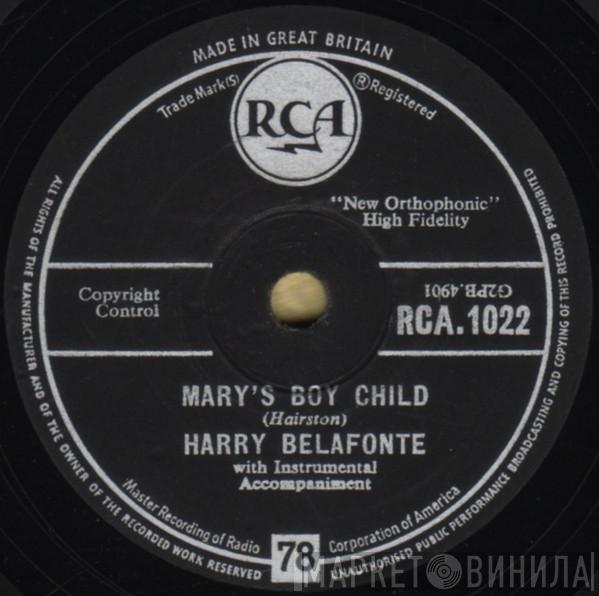  Harry Belafonte  - Mary's Boy Child / Eden Was Just Like This
