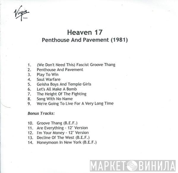  Heaven 17  - Penthouse And Pavement (1981)