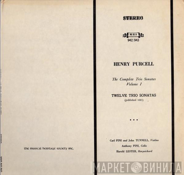 - Henry Purcell , Carl Pini , John Tunnell , Anthony Pini  Harold Lester  - The Complete Trio Sonatas Volume I - Twelve Trio Sonatas