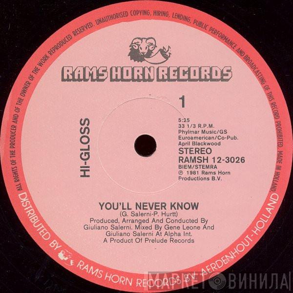  Hi-Gloss  - You'll Never Know