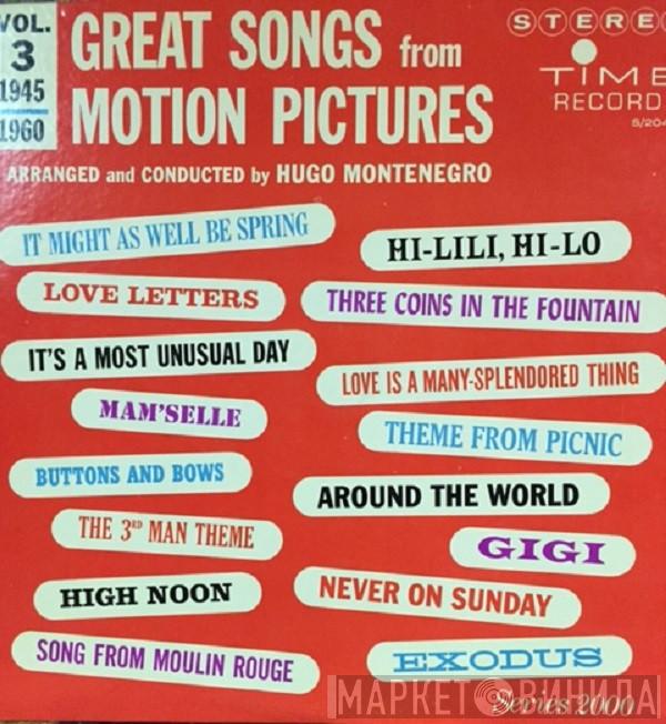  Hugo Montenegro  - Great Songs From Motion Pictures Vol. 3 (1945-1960)