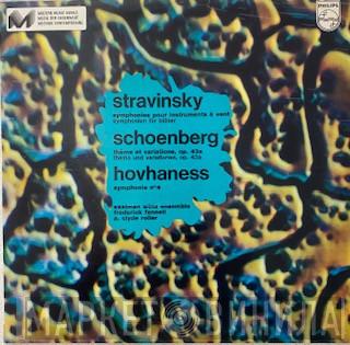 Igor Stravinsky, Arnold Schoenberg, Alan Hovhaness - Symphonies Pour ínstruments A Vent - Theme Et Variation - Symphonie No. 4
