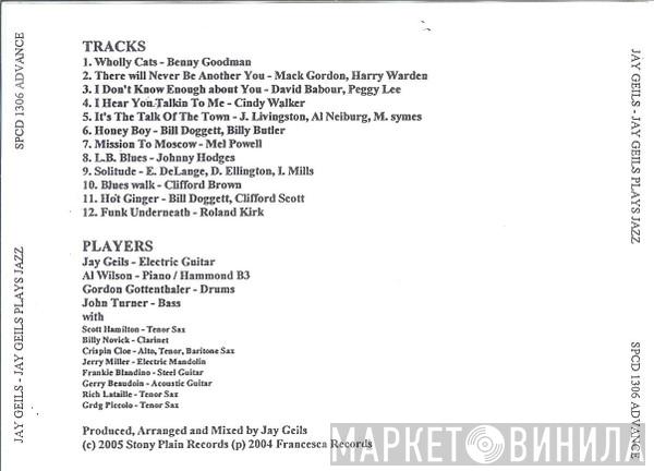  J. Geils  - Jay Geils Plays Jazz