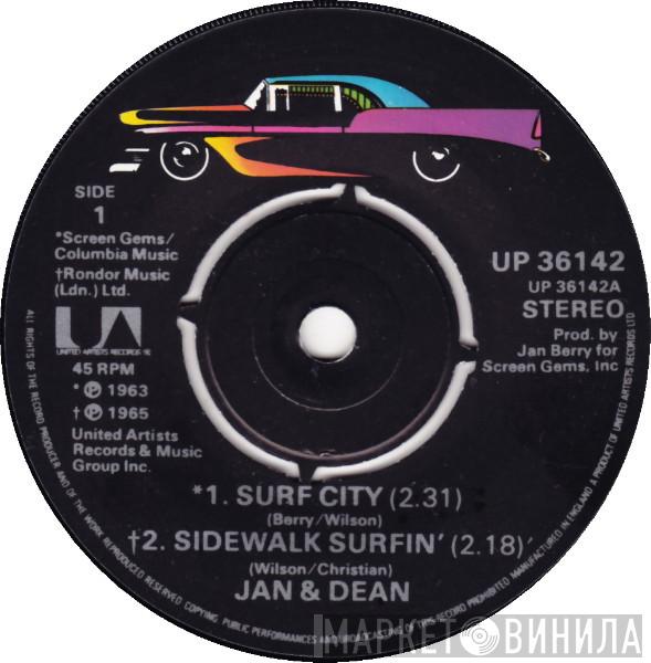 Jan & Dean, The Fantastic Baggys - Surf City / Sidewalk Surfin' / Summer Means Fun