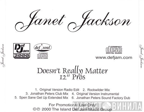  Janet Jackson  - Doesn't Really Matter (12" Pros Remixes)