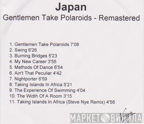  Japan  - Gentlemen Take Polaroids