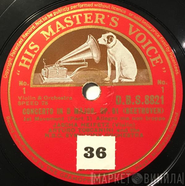 , Jascha Heifetz And Arturo Toscanini  NBC Symphony Orchestra  - Concerto In D Major, Op. 61