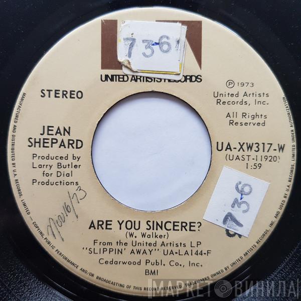  Jean Shepard  - Are You Sincere / Come On Phone