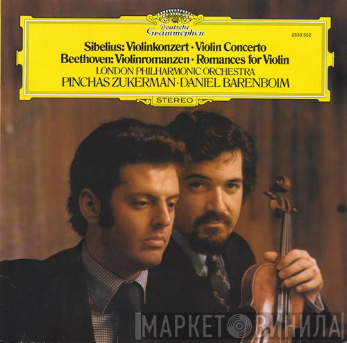 Jean Sibelius, Ludwig van Beethoven, The London Philharmonic Orchestra, Pinchas Zukerman, Daniel Barenboim - Violinkonzert • Violin Concerto / Violinromanzen • Romances For Violin