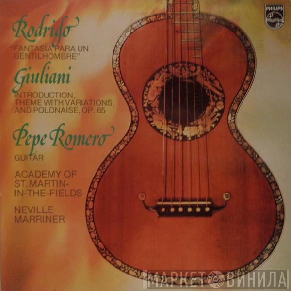 Joaquín Rodrigo, Mauro Giuliani , Pepe Romero, Sir Neville Marriner, The Academy Of St. Martin-in-the-Fields - Fantasía Para Un Gentilhombre / Introduction, Theme With Variations, And Polonaise, Op.65