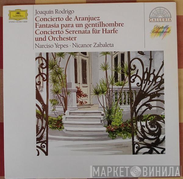 Joaquín Rodrigo, Narciso Yepes, Nicanor Zabaleta - Concierto De Aranjuez · Fantasía Para Un Gentilhombre · Concierto Serenata Para Harpa Y Orquesta