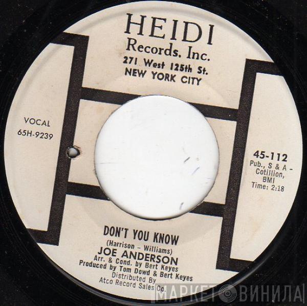 Joe Anderson  - Don't You Know