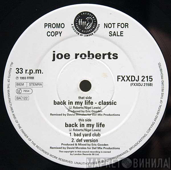 Joe Roberts - Back In My Life