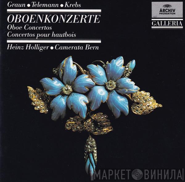 Johann Gottlieb Graun, Johann Ludwig Krebs, Georg Philipp Telemann, Heinz Holliger, Camerata Bern - Oboe Concertos