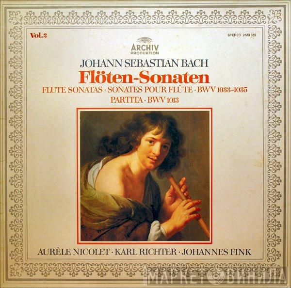 Johann Sebastian Bach, Aurèle Nicolet, Karl Richter, Johannes Fink  - Flöten-Sonaten = Flute Sonatas = Sonates Pour Flûte ∙ BWV 1033-1035 / Partita BWV 1013 (Vol. 2)