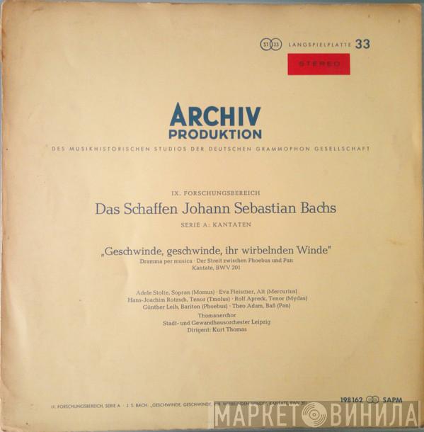 Johann Sebastian Bach - „Geschwinde, Geschwinde, Ihr Wirbelnden Winde“, Kantate, BWV 201