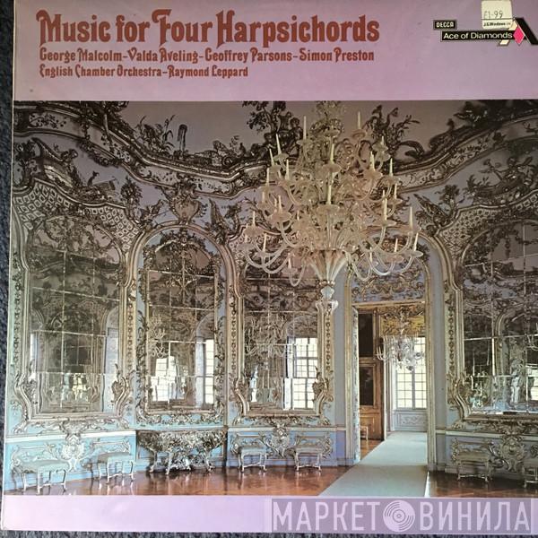 Johann Sebastian Bach, Carl Philipp Emanuel Bach, George Malcolm, Valda Aveling, Geoffrey Parsons , Simon Preston, Raymond Leppard, English Chamber Orchestra - Music For Four Harpsichords