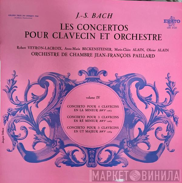 - Johann Sebastian Bach , Robert Veyron-Lacroix , Anne-Marie Beckensteiner , Marie-Claire Alain , Olivier Alain  Orchestre De Chambre Jean-François Paillard  - Les Concertos Pour Clavecin Et Orchestre - Volume IV