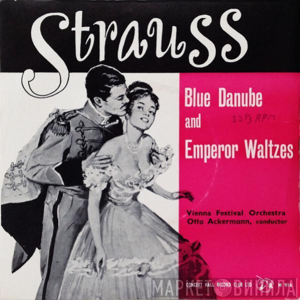 Johann Strauss Jr., Wiener Festspielorchester, Otto Ackermann - Blue Danube And Emperor Waltzes