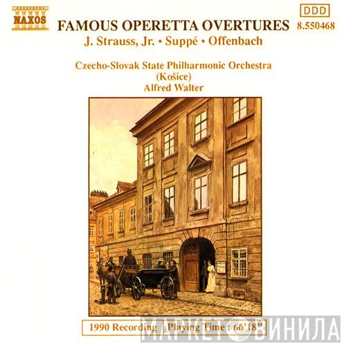 • Johann Strauss Jr. • Franz von Suppé , Jacques Offenbach , Slovak State Philharmonic Orchestra, Košice  Alfred Walter  - Famous Operetta Overtures