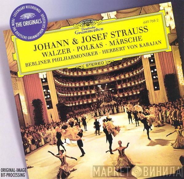 , Johann Strauss Jr. , Josef Strauß , Berliner Philharmoniker  Herbert von Karajan  - Walzer - Polkas - Märsche