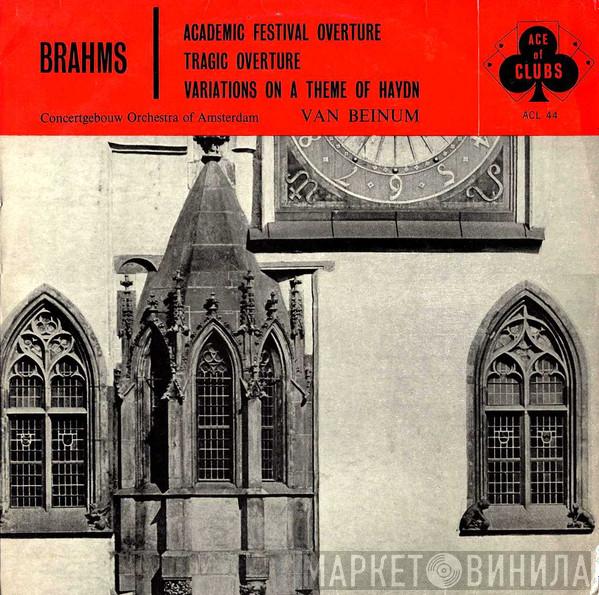 Johannes Brahms, Concertgebouworkest, Eduard van Beinum - Academic Festival Overture / Tragic Overture / Variations On A Theme Of Haydn