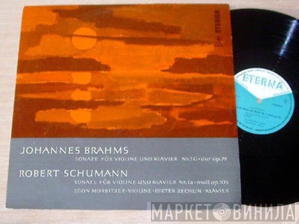 Johannes Brahms, Robert Schumann, Egon Morbitzer, Dieter Zechlin - Sonate Für Violine Und Klavier Nr.1 G-dur Op. 78 / Sonate Für Violine Und Klavier Nr.1 A-moll Op. 105