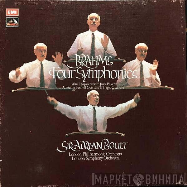 Johannes Brahms, Sir Adrian Boult, The London Philharmonic Orchestra, The London Symphony Orchestra, Janet Baker - Four Symphonies / Alto Rhapsody (With Janet Baker) / Academic Festival Overture & Tragic Overture