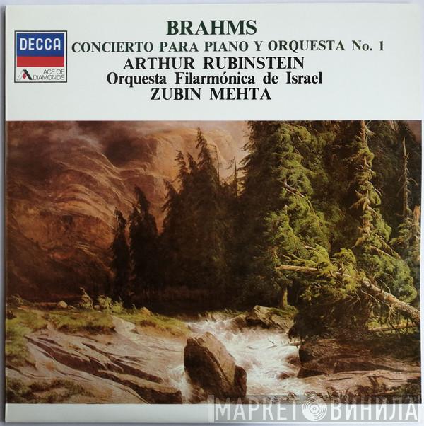 , Johannes Brahms , Arthur Rubinstein , Israel Philharmonic Orchestra  Zubin Mehta  - Concierto Para Piano y Orquesta No.1