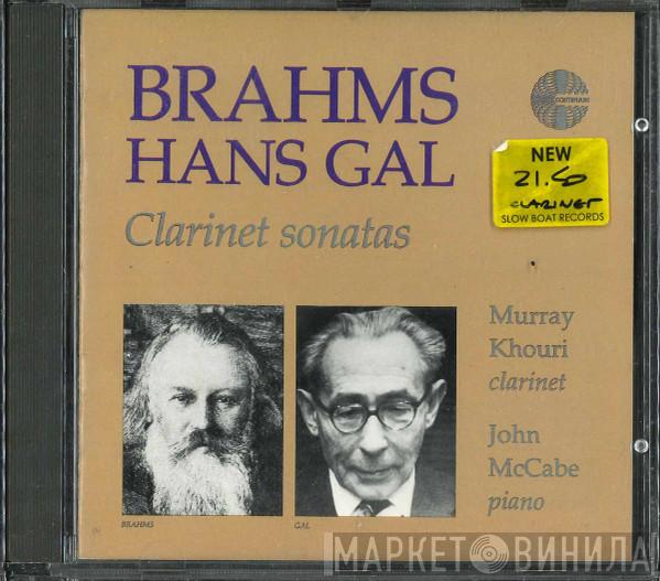 Johannes Brahms, Hans Gal, Murray Khouri, John McCabe  - Clarinet Sonatas